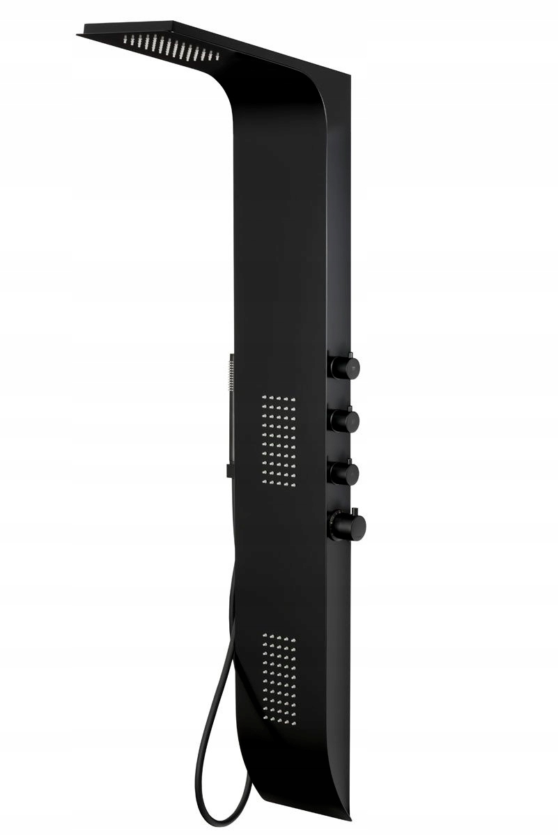 Sprchový panel -  Panel Corsan Duo A777 čierny s termostatom