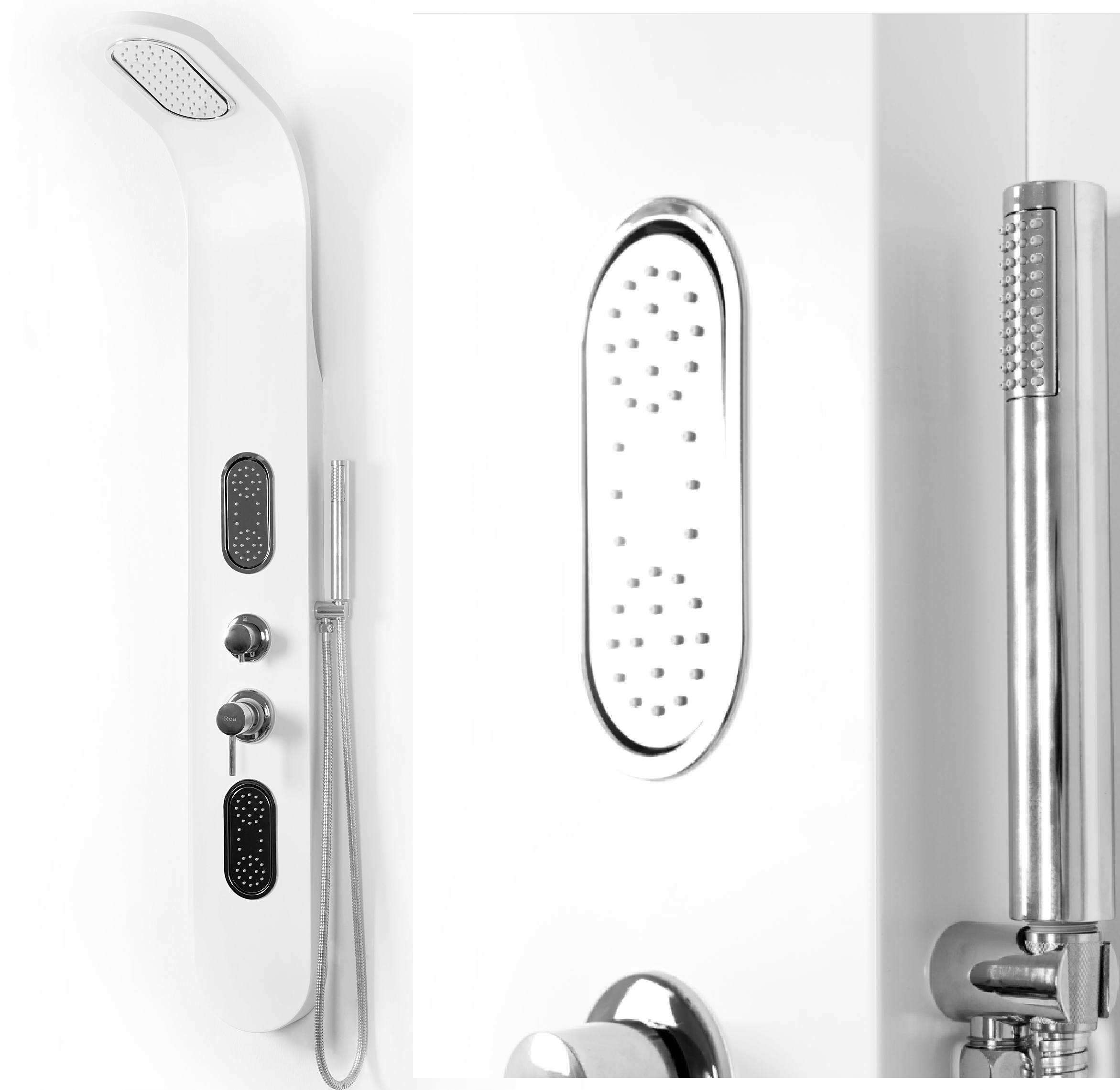 Sprchový panel - Sprchový panel Sprchová biela hydromasáž