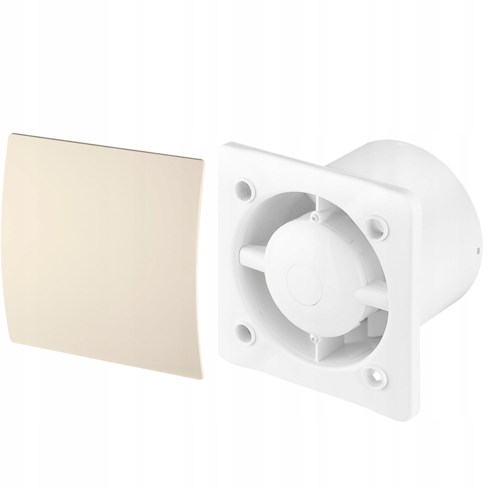 Kupelňový ventilátor - Panel + ventilátor Escudo Ecru Hygrostat fi125