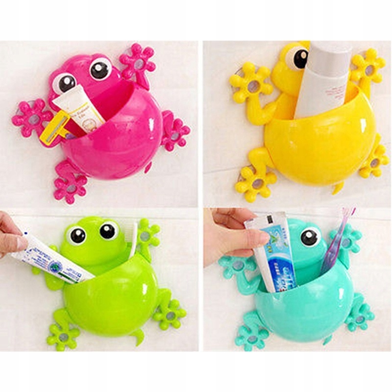 Kupelňový set doplnkov - Pink Lovely Animal Frog silikónová kreatívna rukoväť č