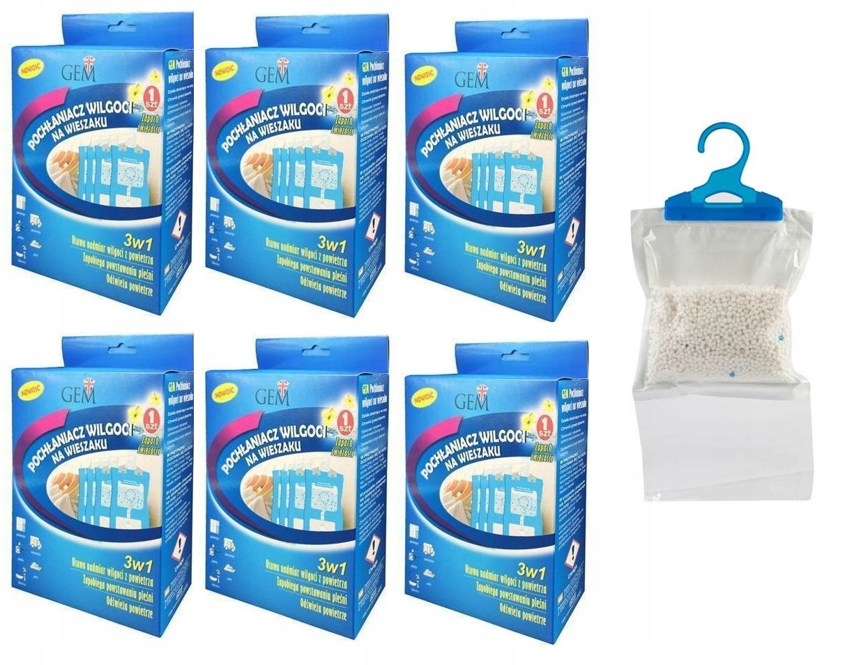 Odvlhčovač vzduchu - HANGER Vysúšadlo Gem Smell UK x 7