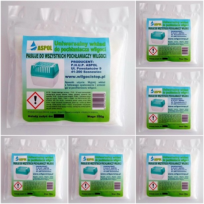Odvlhčovač vzduchu - Absorbér vlhkosti - náplň do sušičky 250g x 20 ks