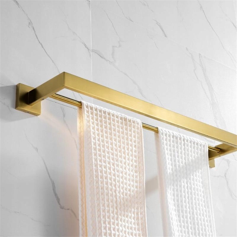 Kupelňový set doplnkov - [Double Rod] Oceľový toaletný papier