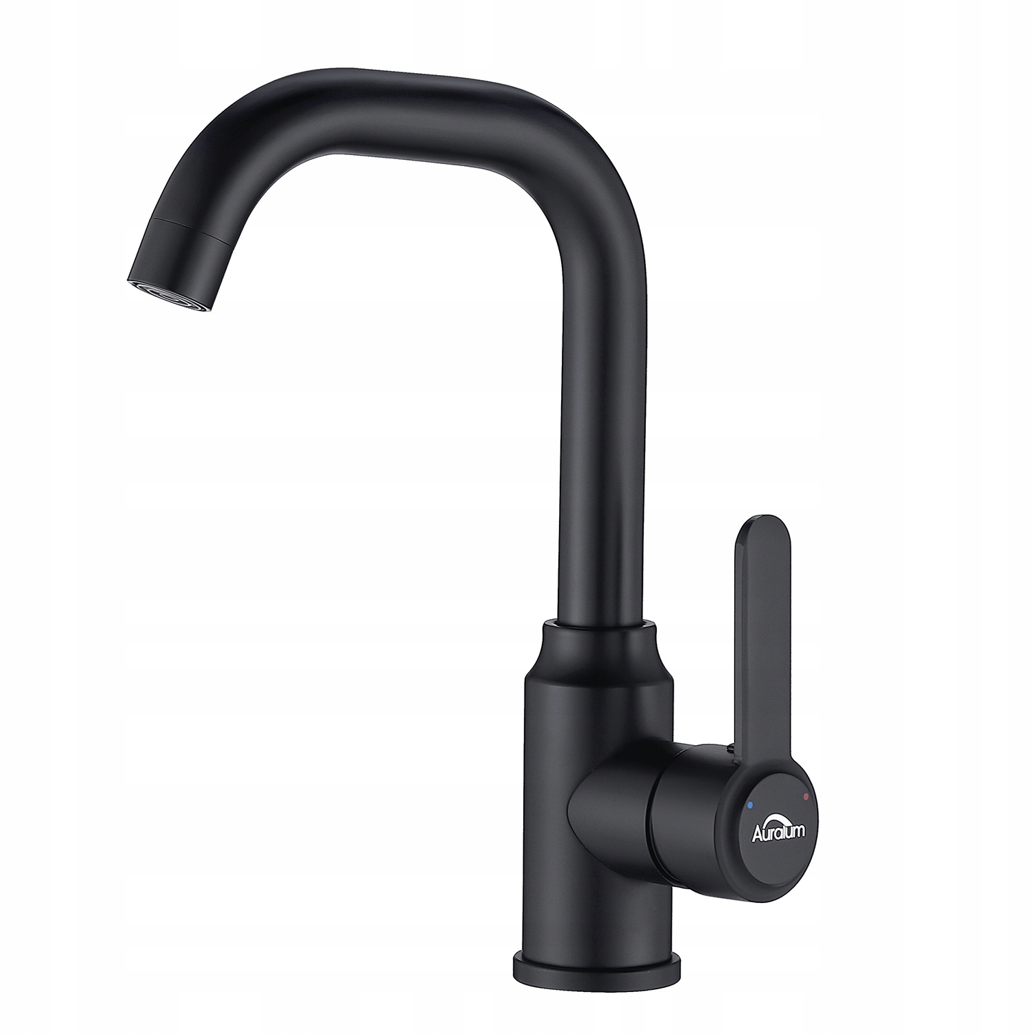 Umyvadlová batéria - 360 ° umývadlový faucet s jednou rukoväťou (čierny)