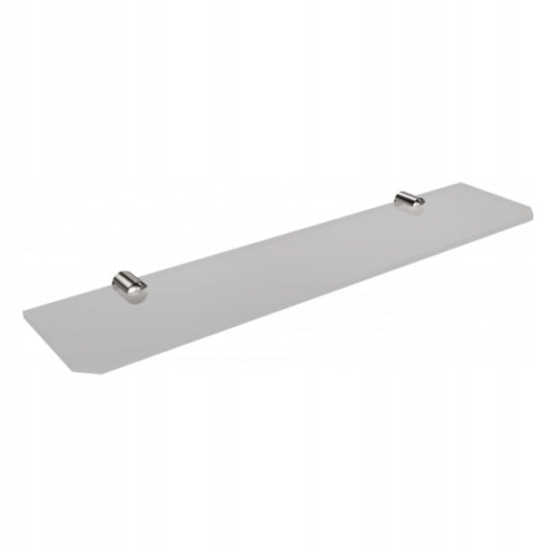 Polička do kúpelne - Sklenená polica, 60 cm, chróm CLASSIC Andex