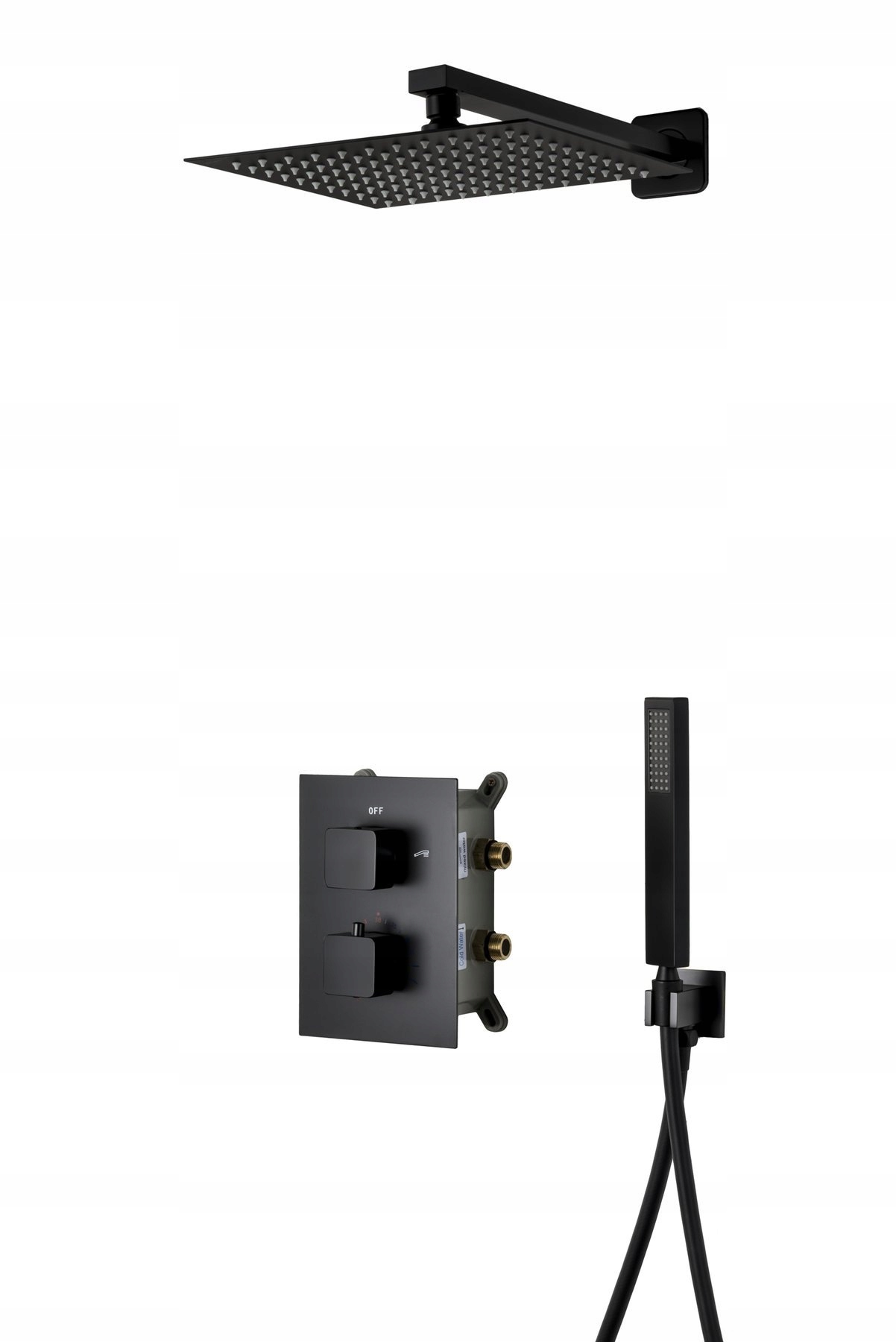 Sprchový panel - Sprchová súprava Corsan Z01TBL čierny termostat