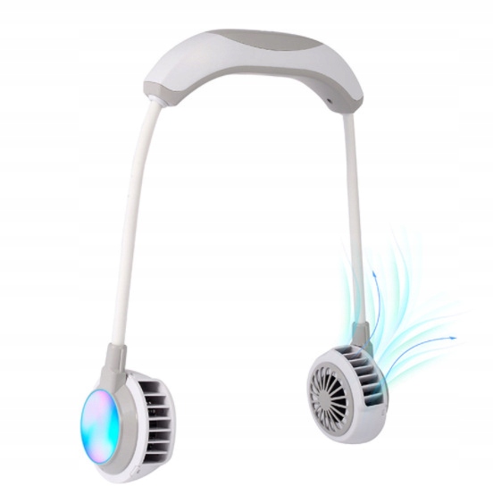 Kupelňový ventilátor - Prenosné mini lenivé chladné LED svetlo bez chĺpkov a