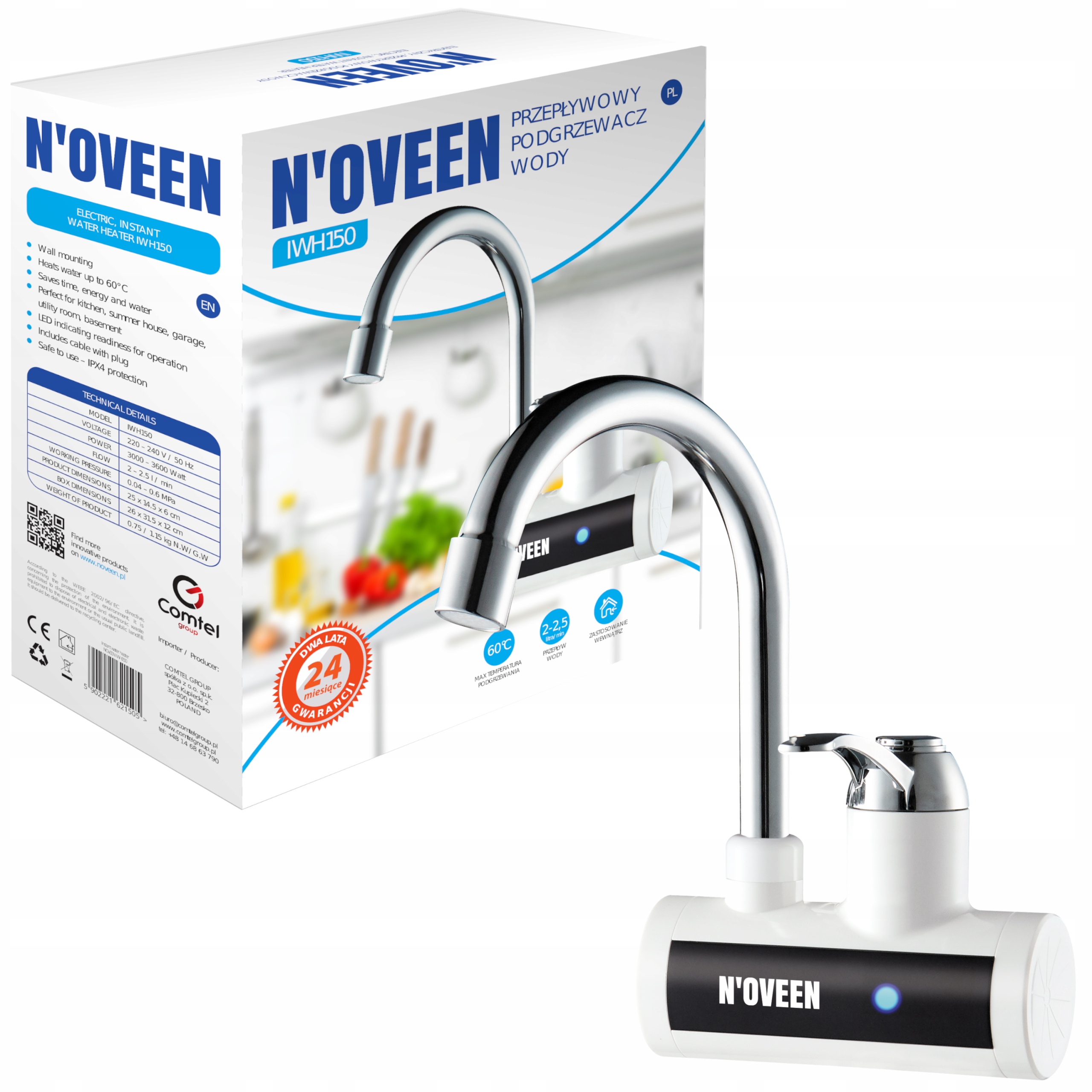 Kuchynská batéria - Prietokový ohrievač vody IWH150 PRE GARÁŽ