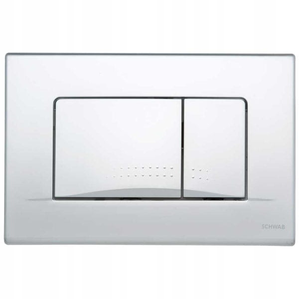 WC tlačidlo - Ovládacie tlačidlo WC SCHWAB 255x170 mm, matný chróm