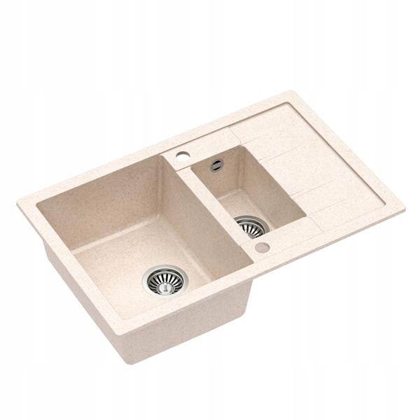 QUADRON SINK SINK GRANIT Béžová SIFÓNOVÁ OCEL