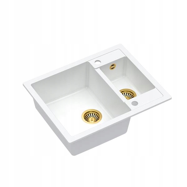 QUADRON SINK SINK GRANITE BIELY ZLATÝ SIFÓN