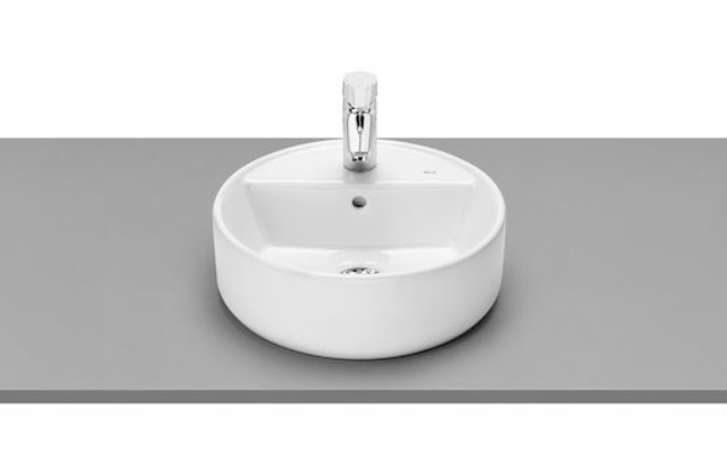 Umývadlo -  ROCA GAP COUNTERTOP UMÝVADLO Ø40 CM S OTVOROM BIELY