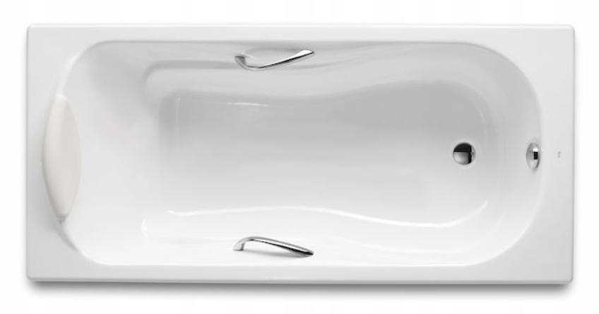 ROCA HAITI RECTANGULAR CAST IRON BATHTUB 140x75 cm