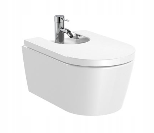 ROCA INSPIRA POZASTAVENÝ BIDET 56x37 cm MAXICLEAN