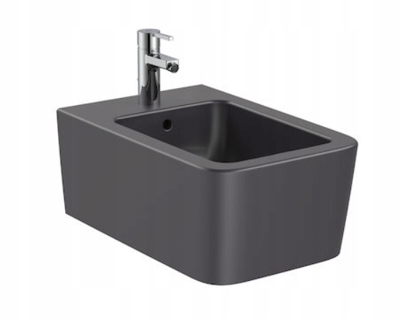 ROCA INSPIRA POZASTAVENÝ BIDET 56x37 cm ONYX