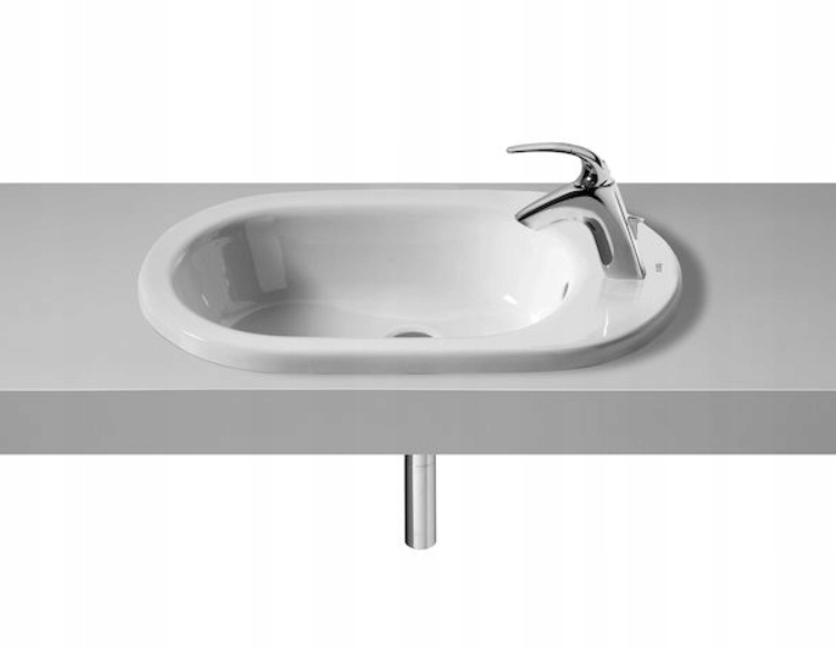 Umývadlo - ROCA MERIDIAN COUNTERTOP UMYVADLO 60x34 cm BIELE