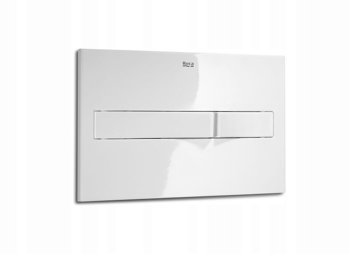 WC tlačidlo - TLAČIDLO ROCA PL2 FLAP DUPLO JEDEN rámček BIELY