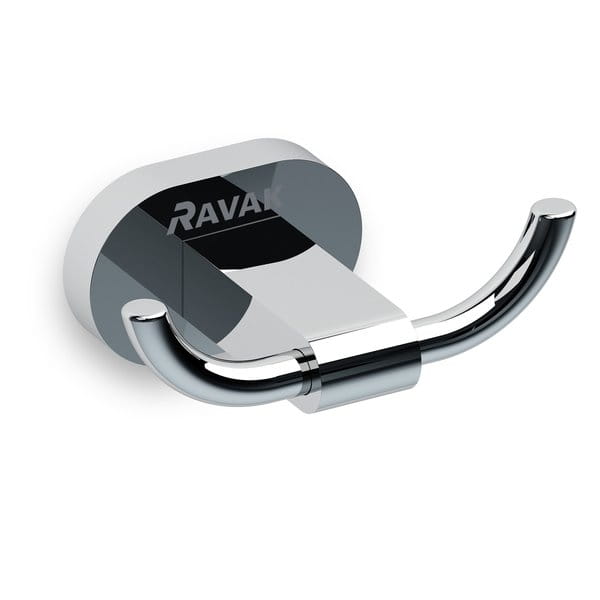 Vešiak - Ravak Chrome dvojitý chrómový hák CR 100 X07P186