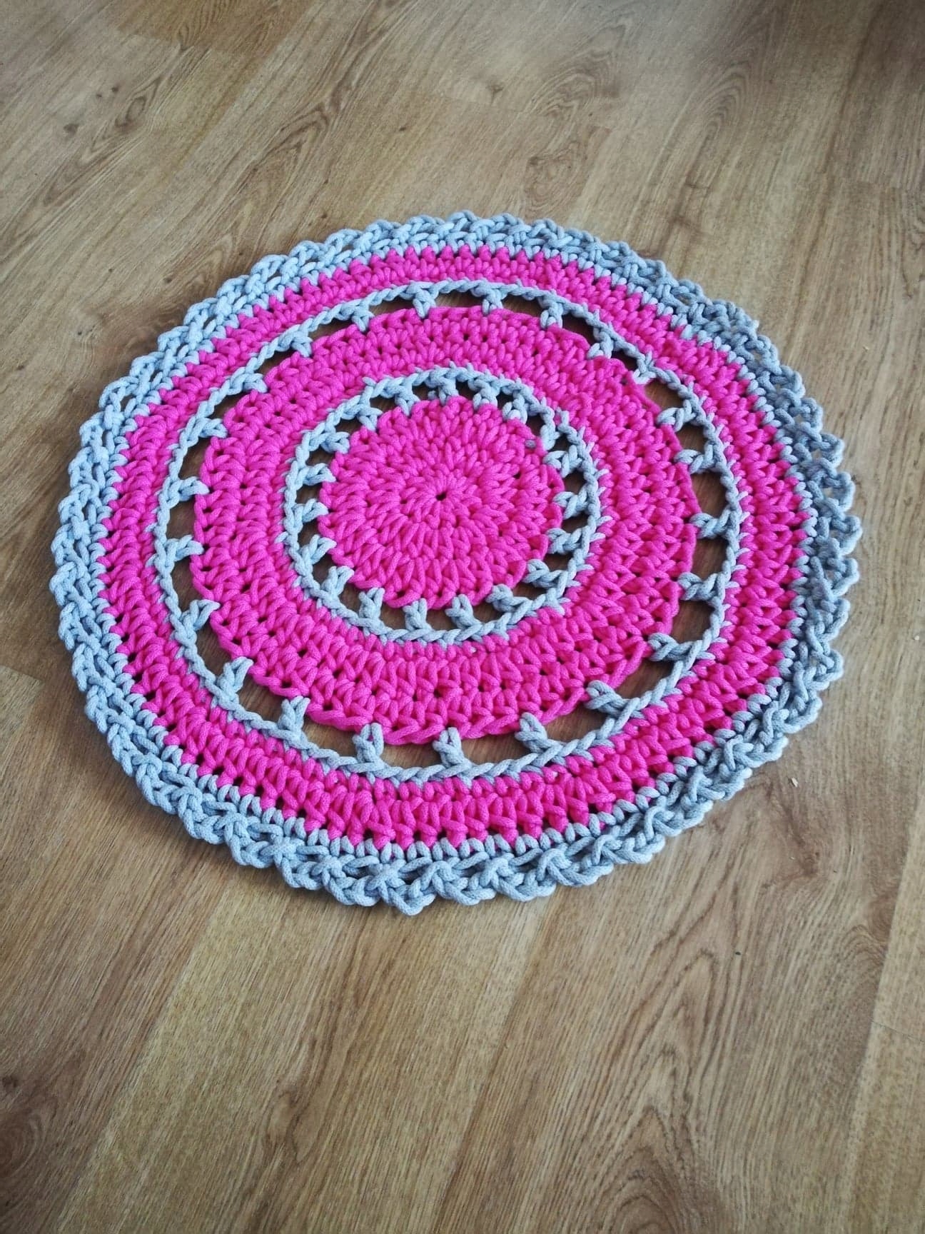 Kupelňový set doplnkov - Ručne vyrobený koberec ručne vyrobený koberec priem. 60 cm