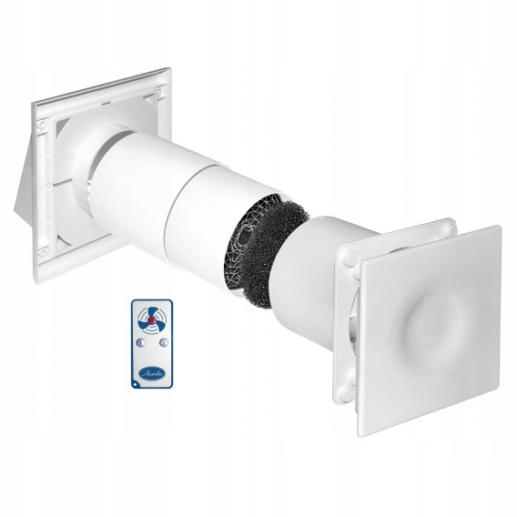 Kupelňový ventilátor - Kompaktný rekuperátor HRV100P s diaľkovým ovládaním