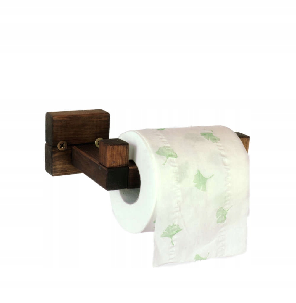 Kupelňový set doplnkov - Držiak na toaletný papier na drevo Novinka!