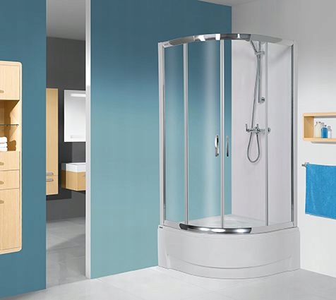 Sprchový kút - KABÍNA SANPLAST + ZÁSOBNÍK + OTVOR 602-271-0352-38-401