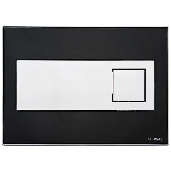 WC tlačidlo - SCHWAB TLAČIDLO CARO ČIERNA MAT 4810