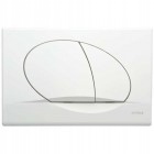 WC tlačidlo - TLAČIDLO SCHWAB OVATE DUO OVAL WHITE 257420