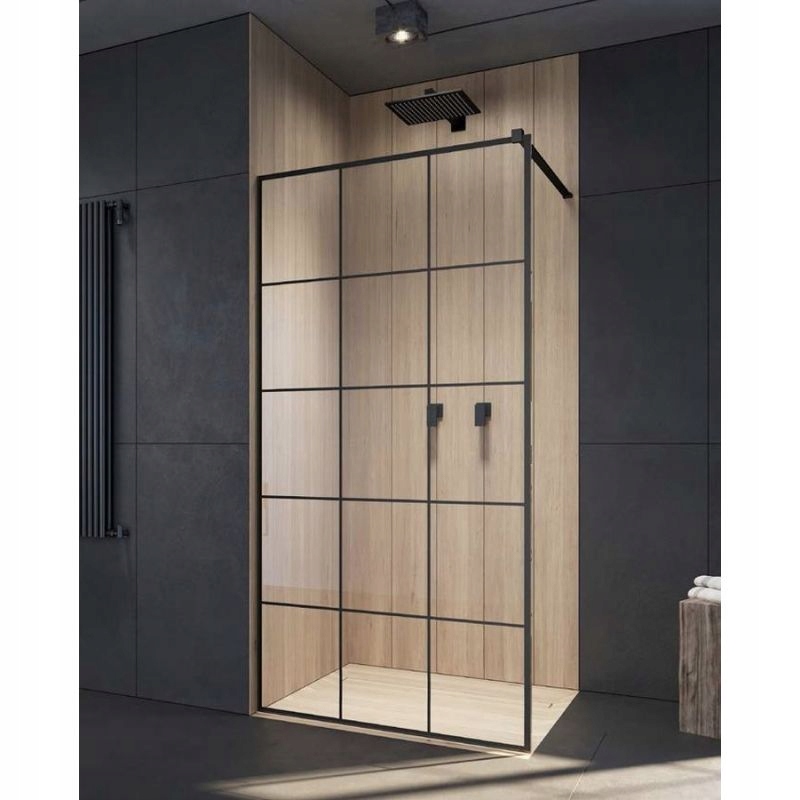 Sprchové dvere - SPRCHOVÁ STENA 100CM RADAWAY BLACK II PREHLIADKA