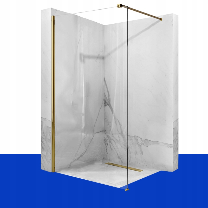 Sprchové dvere - SPRCHOVÁ STENA WALK-IN GOLD AERO 120 CM REA