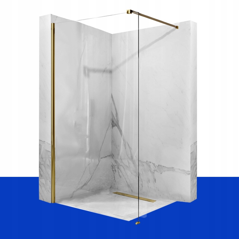 Sprchové dvere - SPRCHOVÁ STENA WALK-IN GOLD AERO 90 CM REA