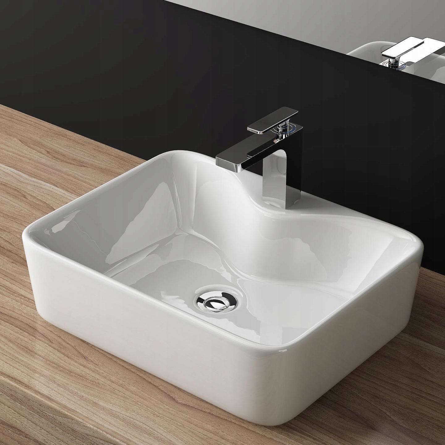 Umývadlo -  SNOW CERAMIC COUNTERTOP WASHBASIN 48,5 x 38