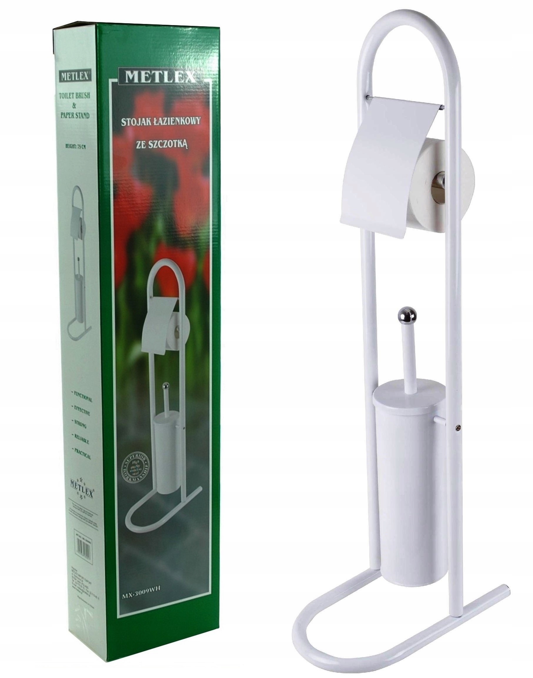 Držiak papiera KÚPEĽŇOVÁ RACK TOILET TAPE WC kefa WH