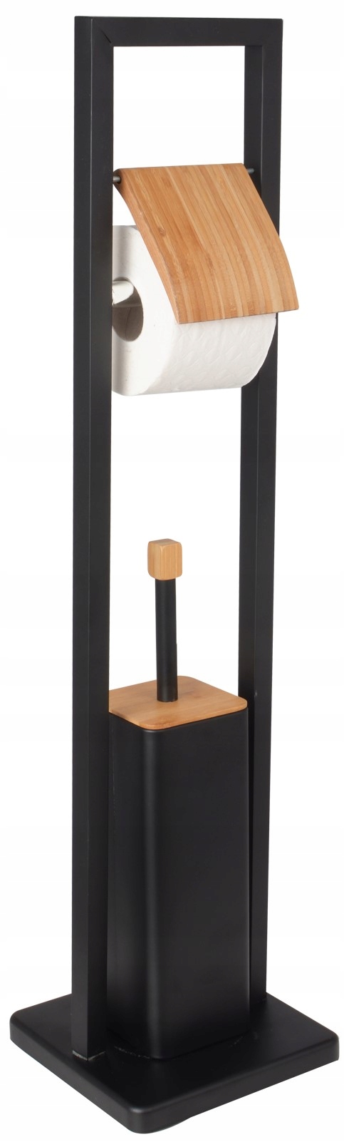 Držiak papiera WC STOJANOVÉ KEFY + DRŽIAK PAPIERA ČIERNE BAMBOO