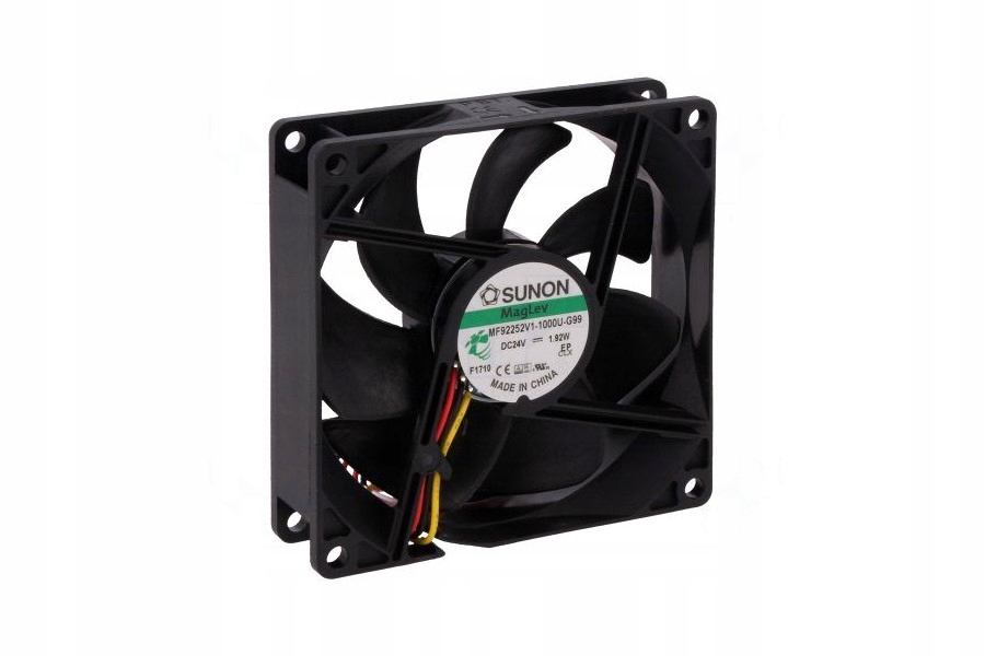 Kupelňový ventilátor - SUNON DC AXIAL 24V 92x92x25mm 87,5m3 / h 34dBA
