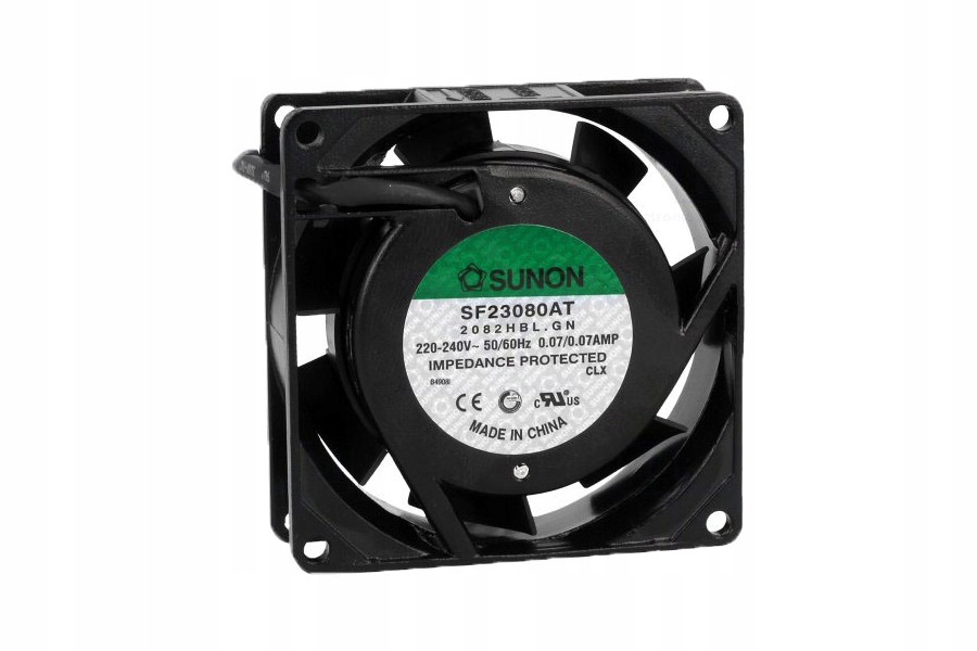 Kupelňový ventilátor - SUNON AC BALL FAN VENTILÁTOR 230V 80x80mm 30,6 m3 / h