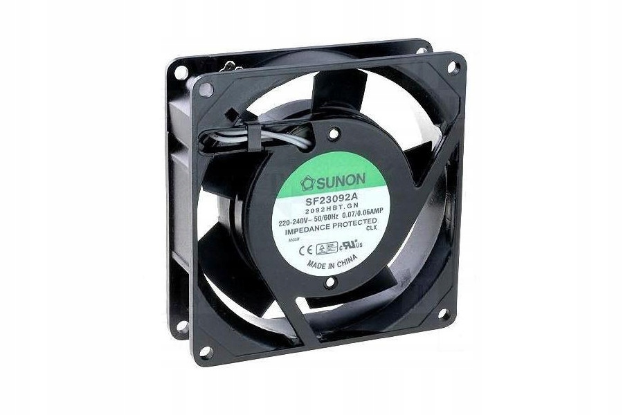 Kupelňový ventilátor - SUNON AC GUĽOVÝ VENTILÁTOR 230V 92x92mm 51m3 / h