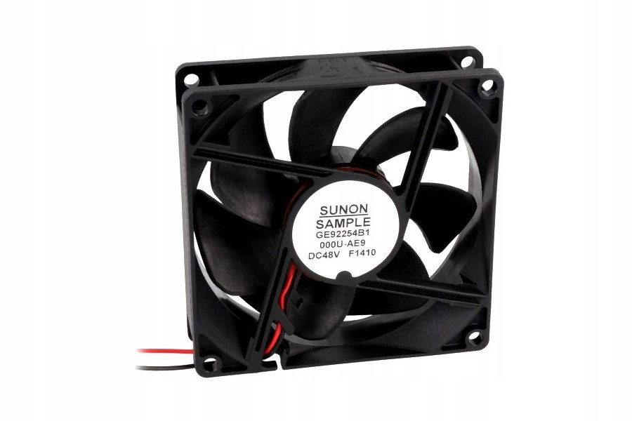 Kupelňový ventilátor - SUNON DC FAN IP68 48V 92x92x25m 127,42m3 / h
