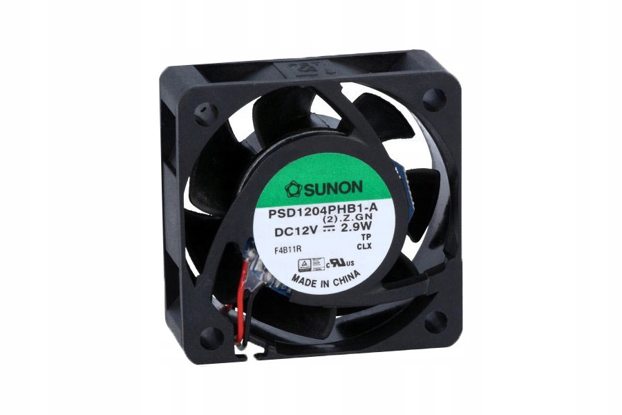Kupelňový ventilátor - SUNON DC KULOVÝ VENTILÁTOR 12V 40x40x15mm 23m3 / h