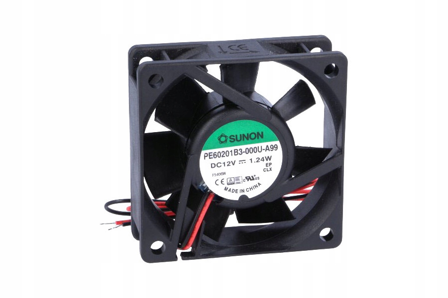 Kupelňový ventilátor - SUNON DC KULOVÝ VENTILÁTOR 12V 60x60x20mm 33m3 / h