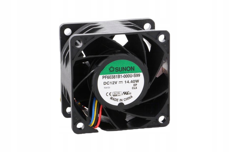 Kupelňový ventilátor - SUNON DC KULOVÝ VENTILÁTOR 12V 60x60x38mm 103m3 / h