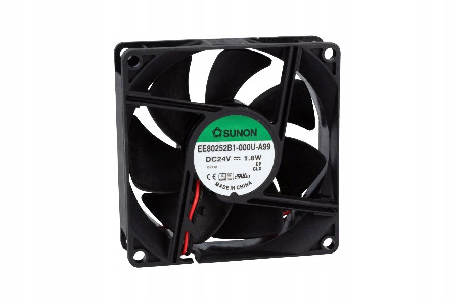 Kupelňový ventilátor - SUNON DC KULOVÝ VENTILÁTOR 24V 80x80mm 69,7m3 / h