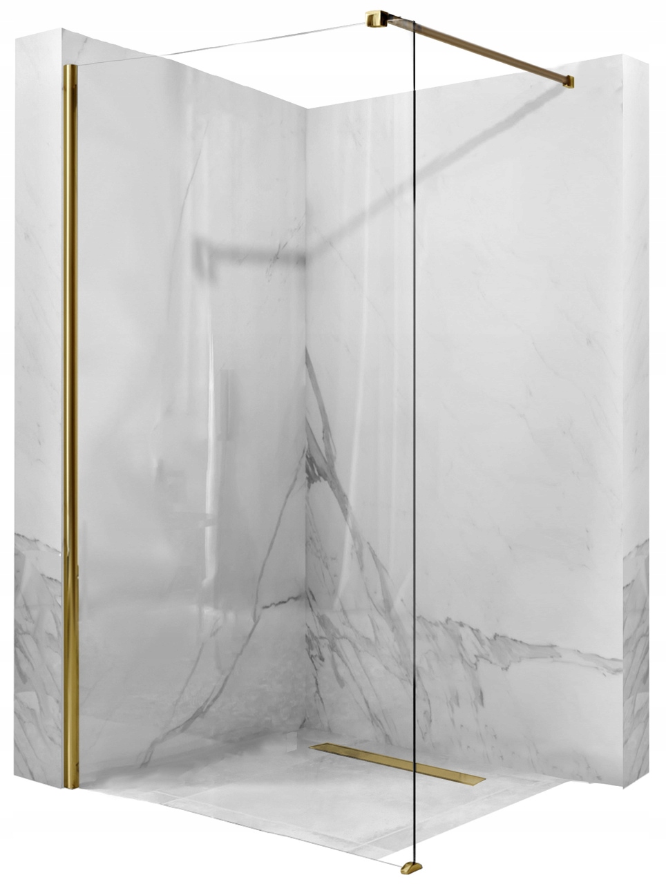 Sprchové dvere - AERO GOLD 110x195 Rea sprchová stena zlatá
