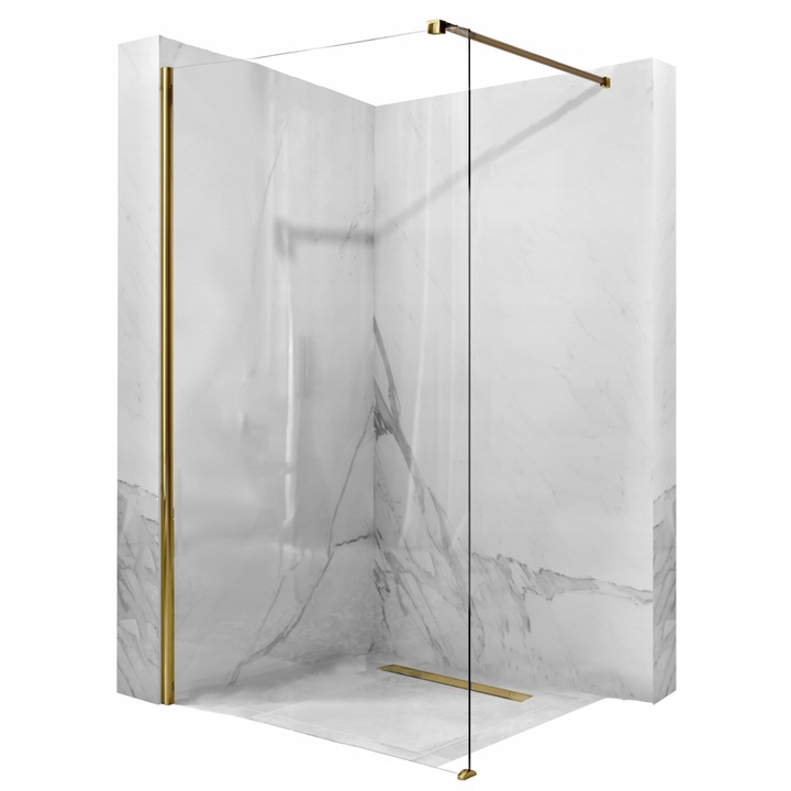 Sprchové dvere - Aero Gold sprchová stena 90x195 8mm zlatá