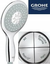 Sprchový panel -  Sprchová hlavica Grohe 130 mm Power & Soul
