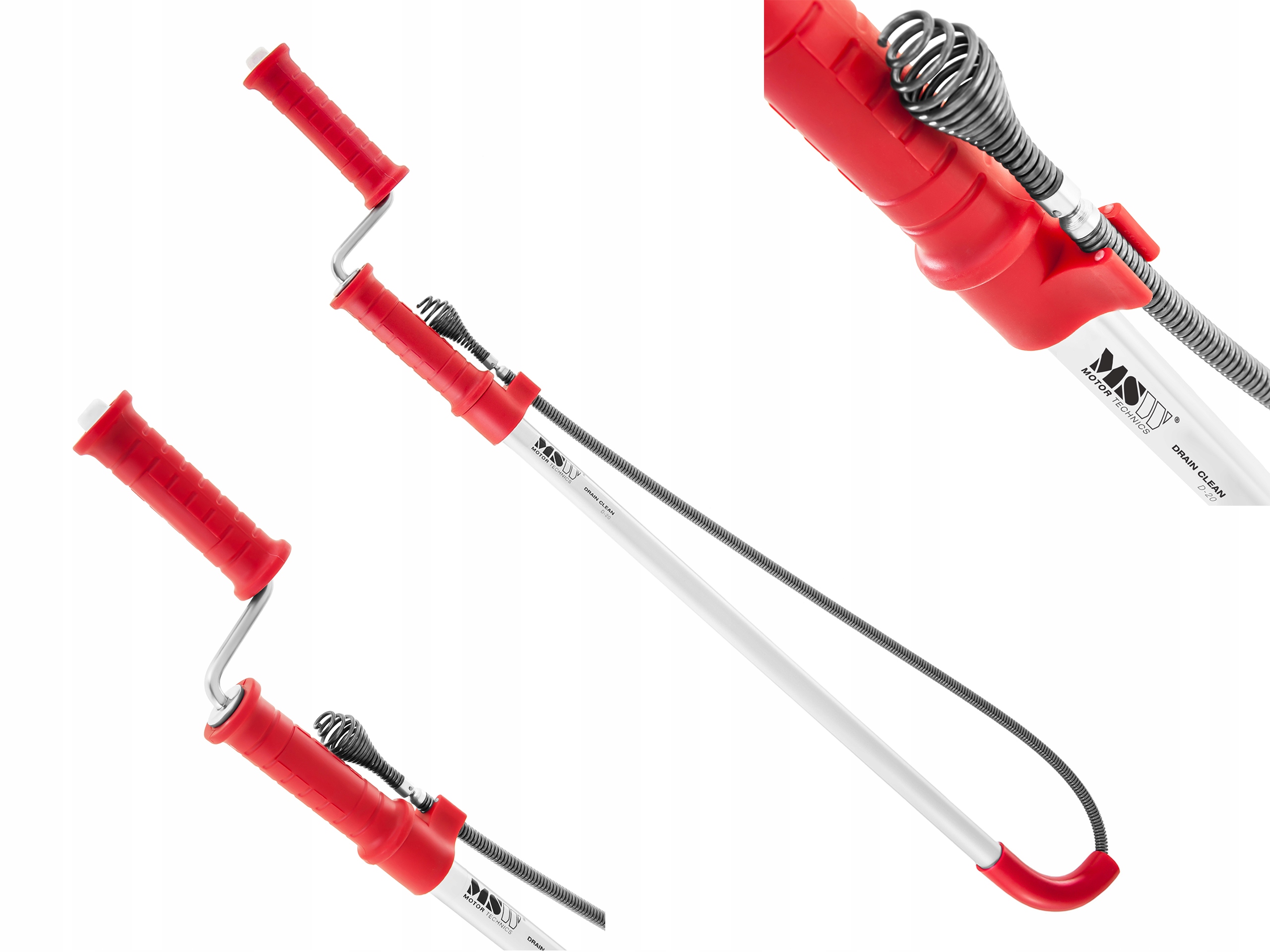 WC doska - Potrubná špirála pre splašky 87 cm MSW-DRAIN CLEAN D-20