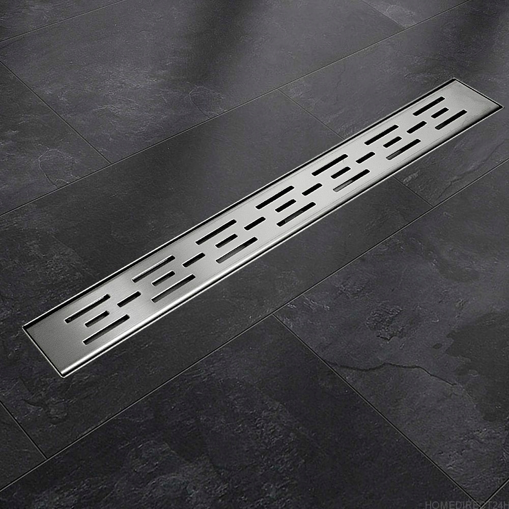 Sprchový žľab - Oceľový lineárny odtok MATRIX 90cm so sifónom