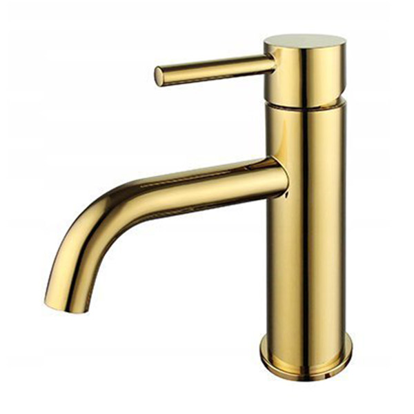 Umyvadlová batéria - Stojací umývadlový zlatý faucet KRAN