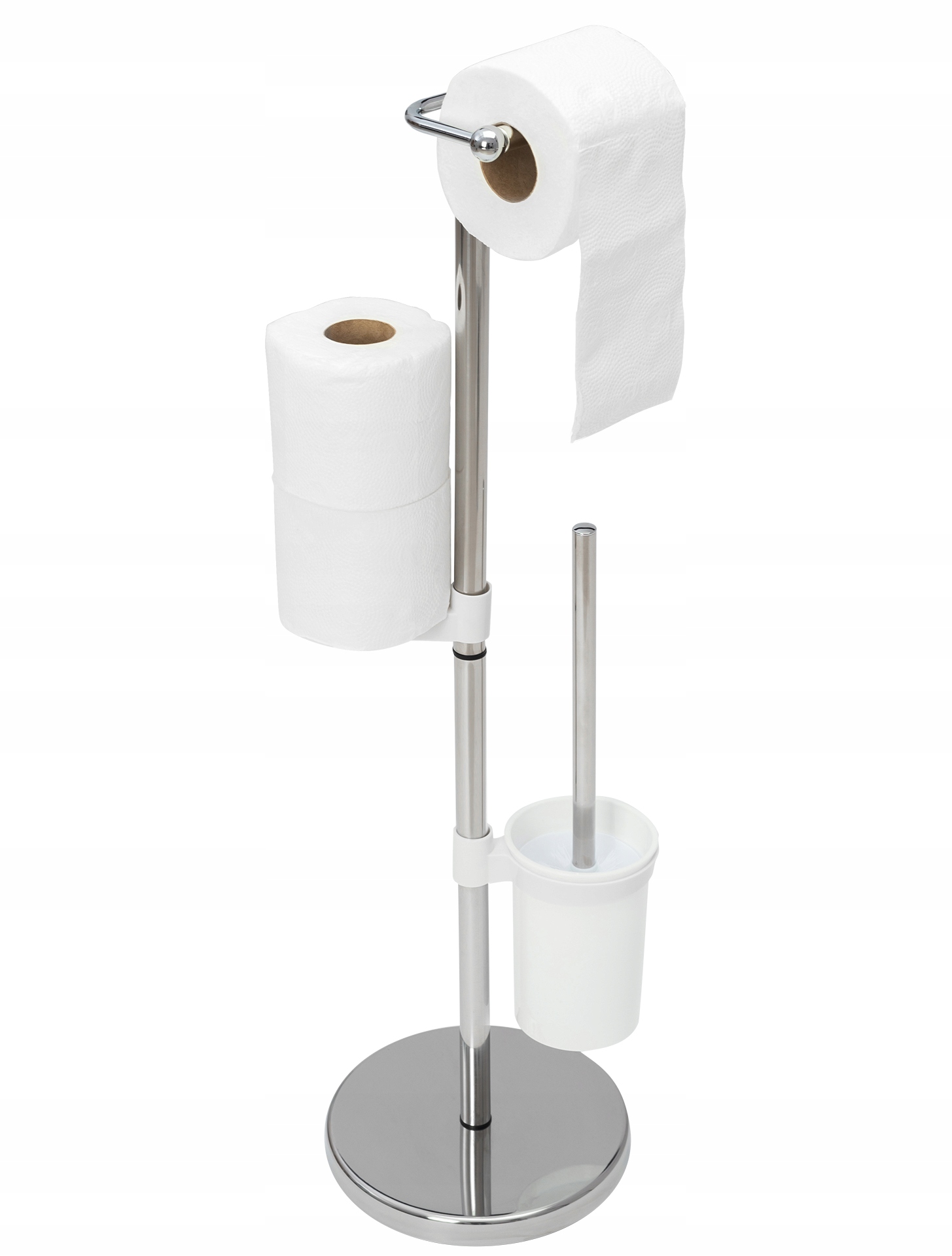 Držiak papiera Bambusový stojan na papier + držiak na toaletnú kefu