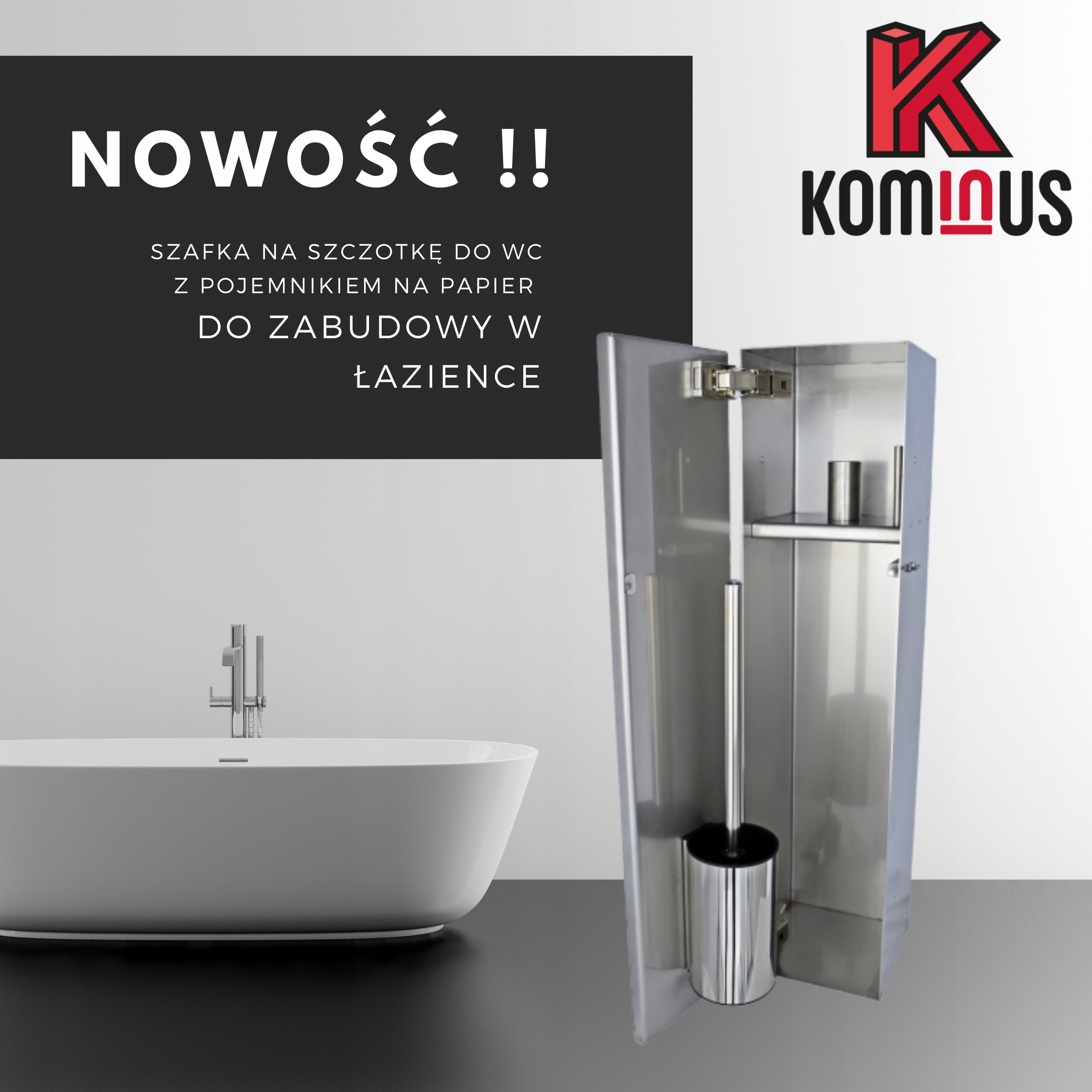 Držiak papiera Vstavaná skrinka na kúpeľňové doplnky